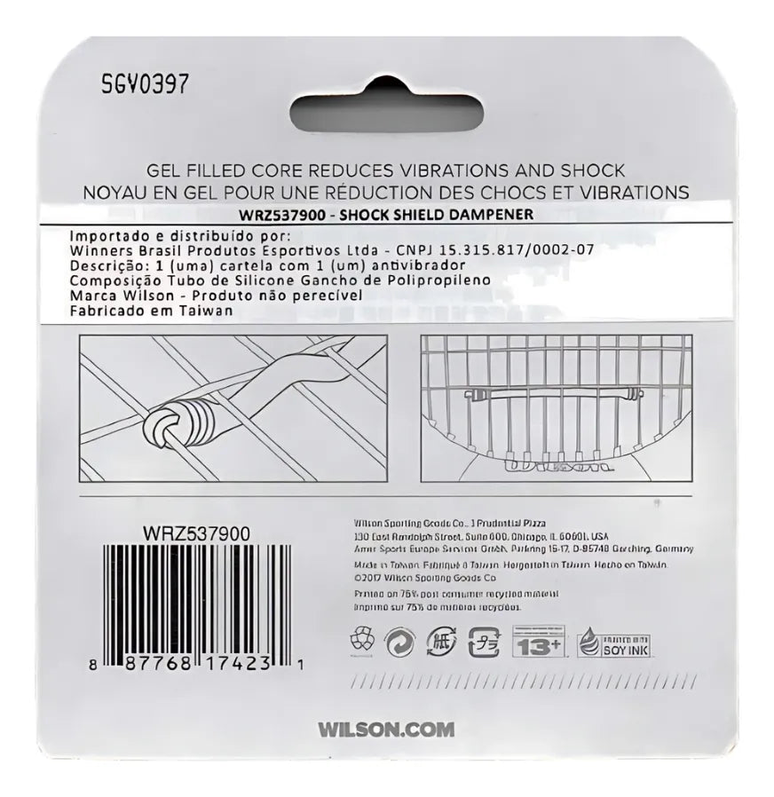 Antivibrador Wilson Shock Shield Dampener Com 2 Original