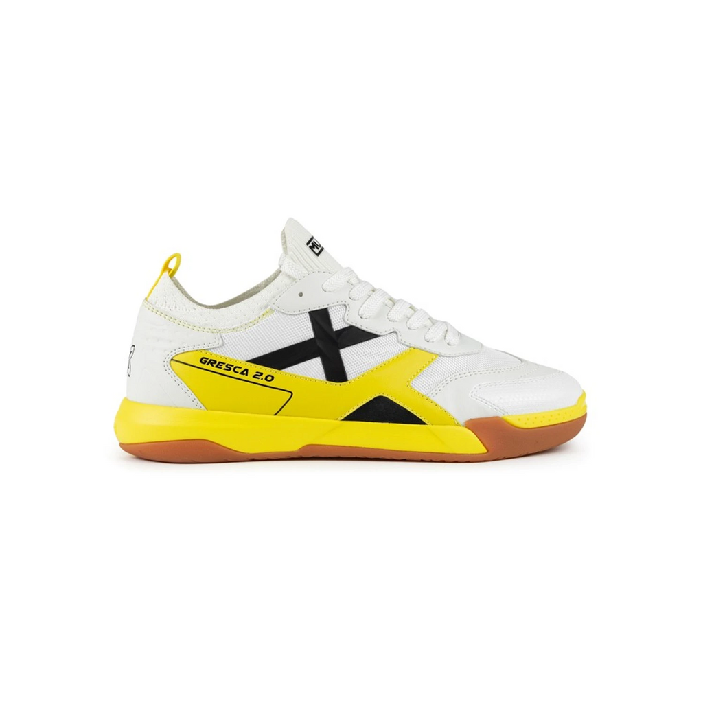 Chuteira de Futsal Munich GRESCA 2.0 Branco Profissional