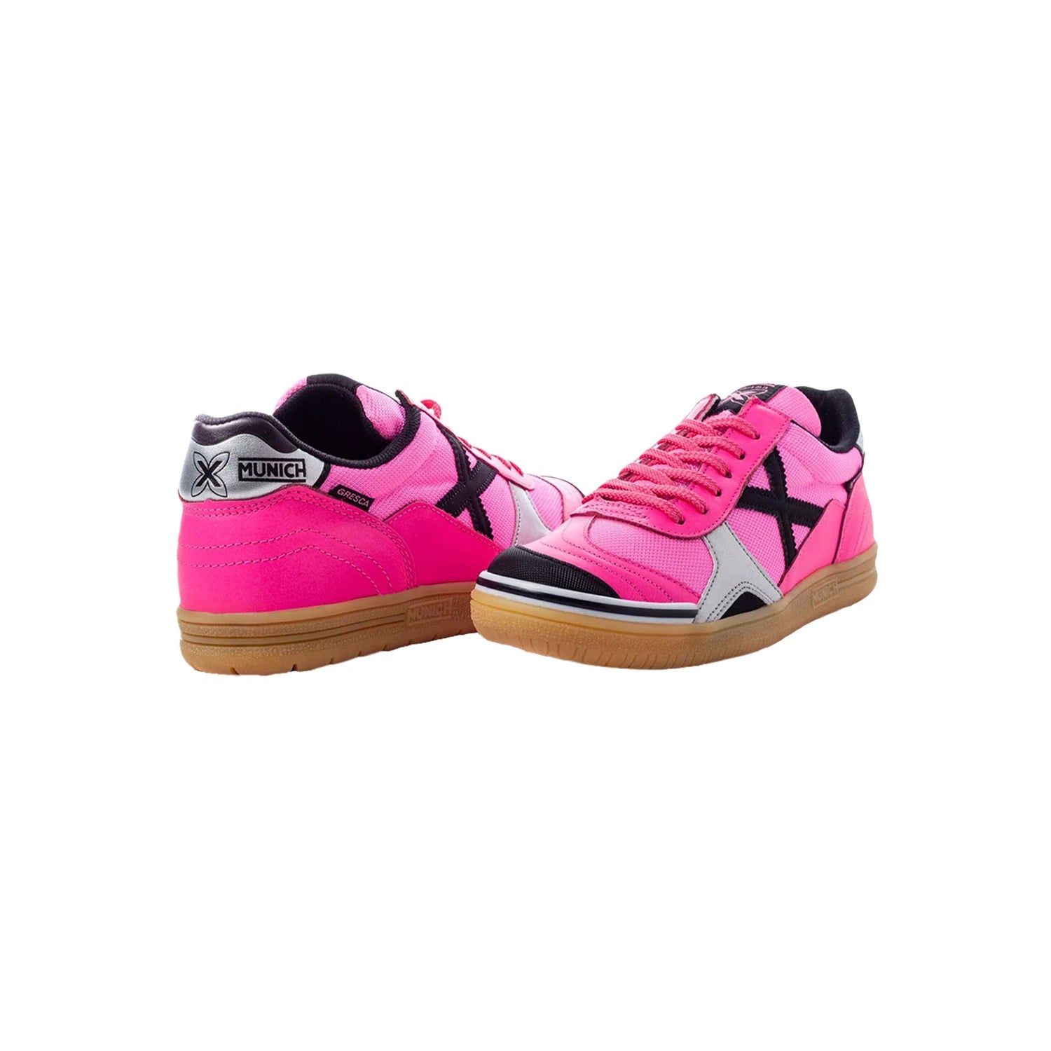 Chuteira Futsal Gresca 14 Rosa Munich Unissex Oficial