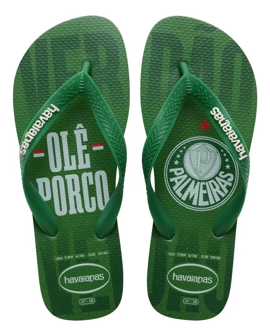 Chinelo Havaianas Palmeiras Top Times Futebol Original