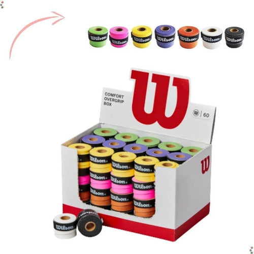 Comfort Overgrip Box Wilson Beachtennis Tênis Padel 60 Grips