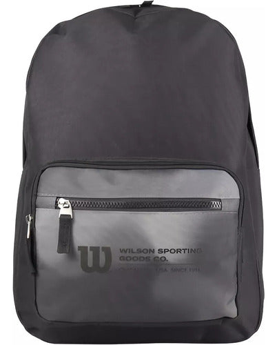 Mochila Em Poliester Wilson Preta/cinza 65011042-dg