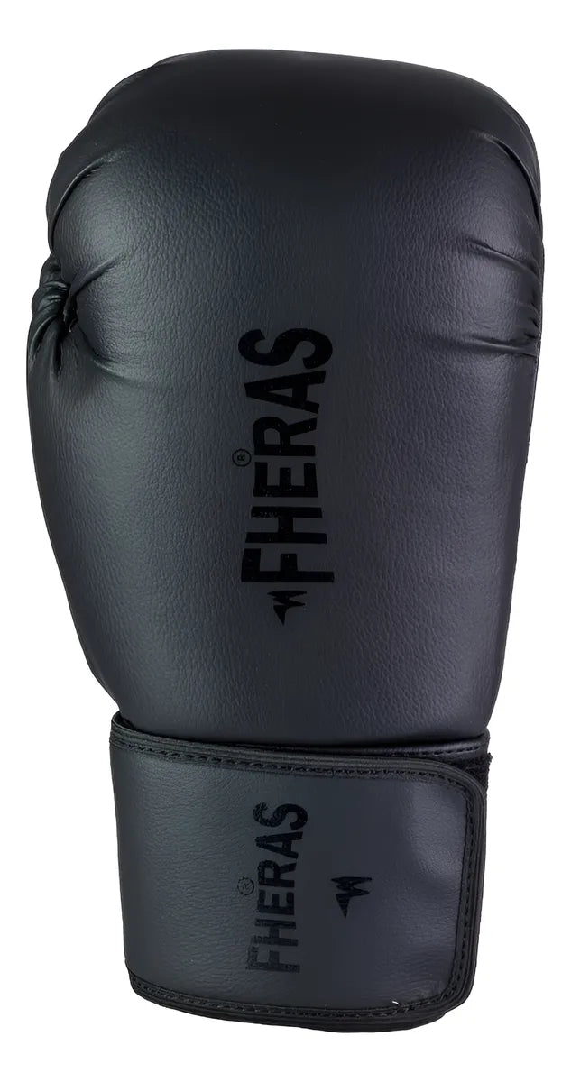 Luva Boxe Muay Thai Kickboxing Profissional Fheras Pro Black