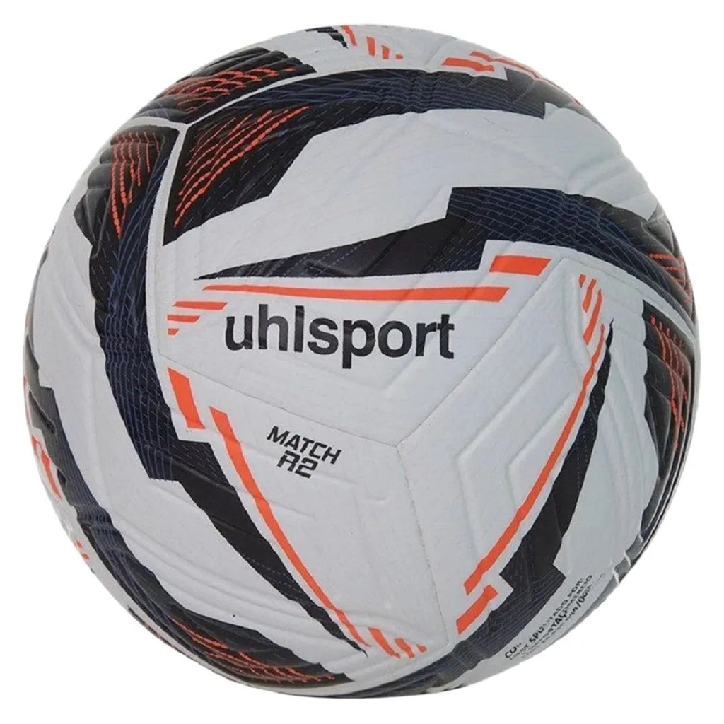 Bola de Futebol Campo Uhlsport Match R2 Preto e Vermelho