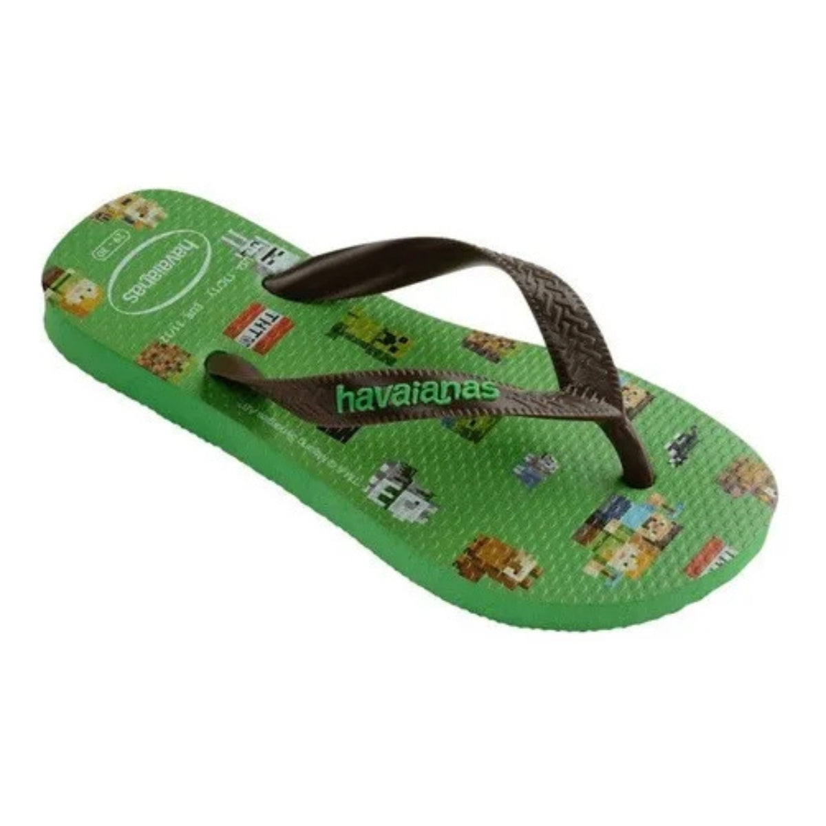 Chinelo Infantil Havaianas Minecraft (25/26) Original