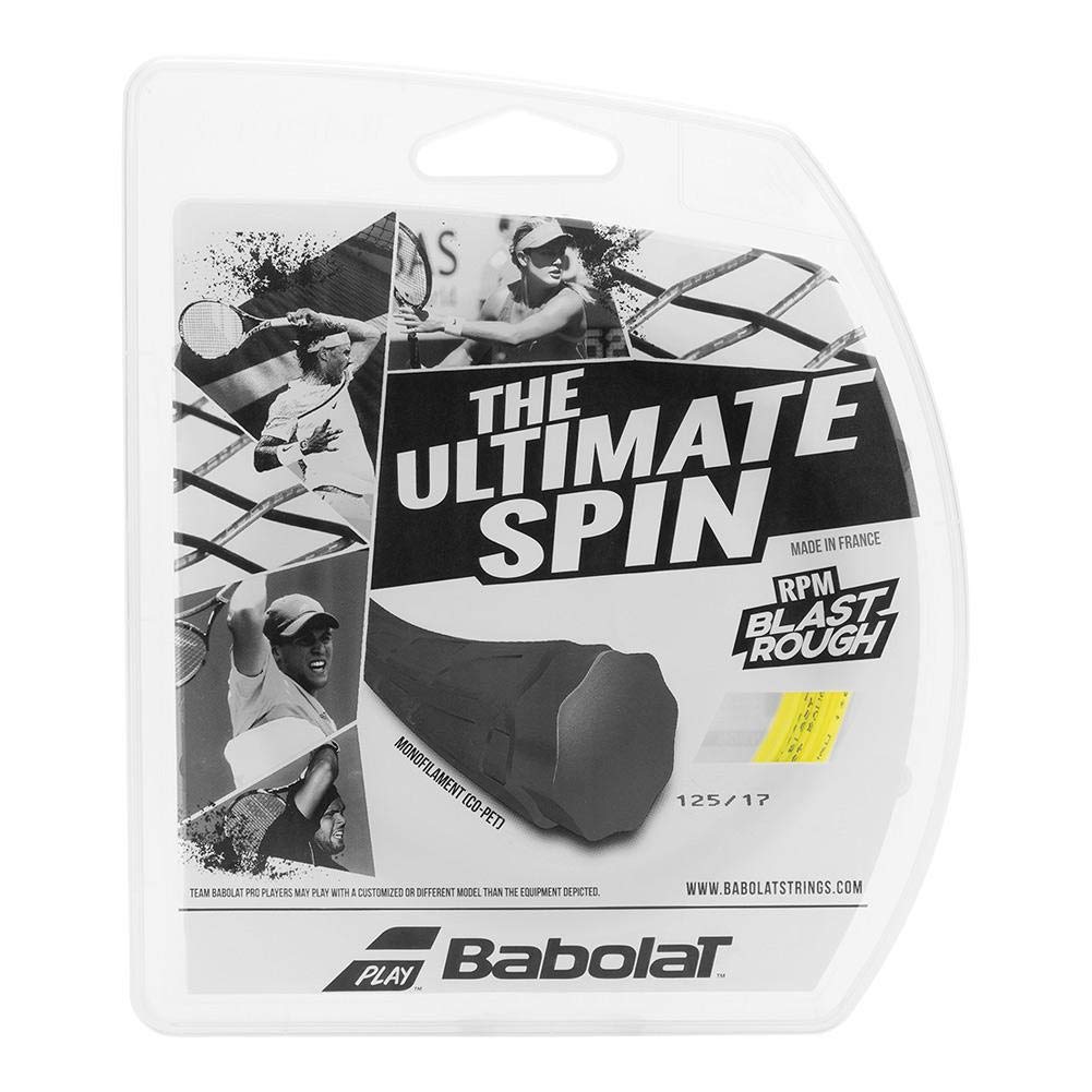 Babolat Unissex - Conjunto de cordas ásperas RPM adulto 12 m corda amarela tênis 1,30
