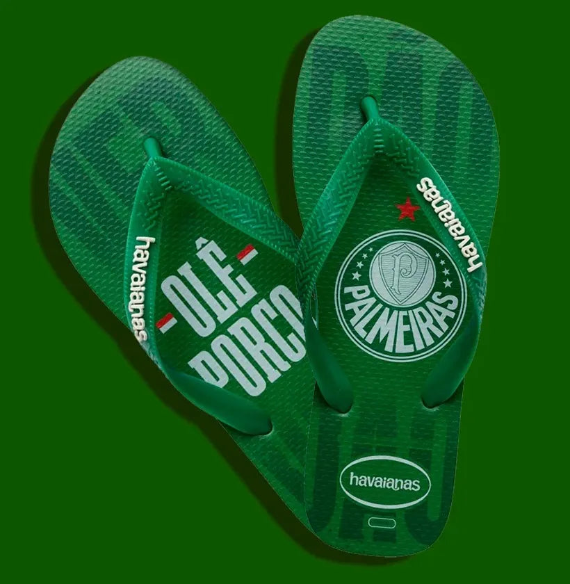 Chinelo Havaianas Palmeiras Top Times Futebol Original
