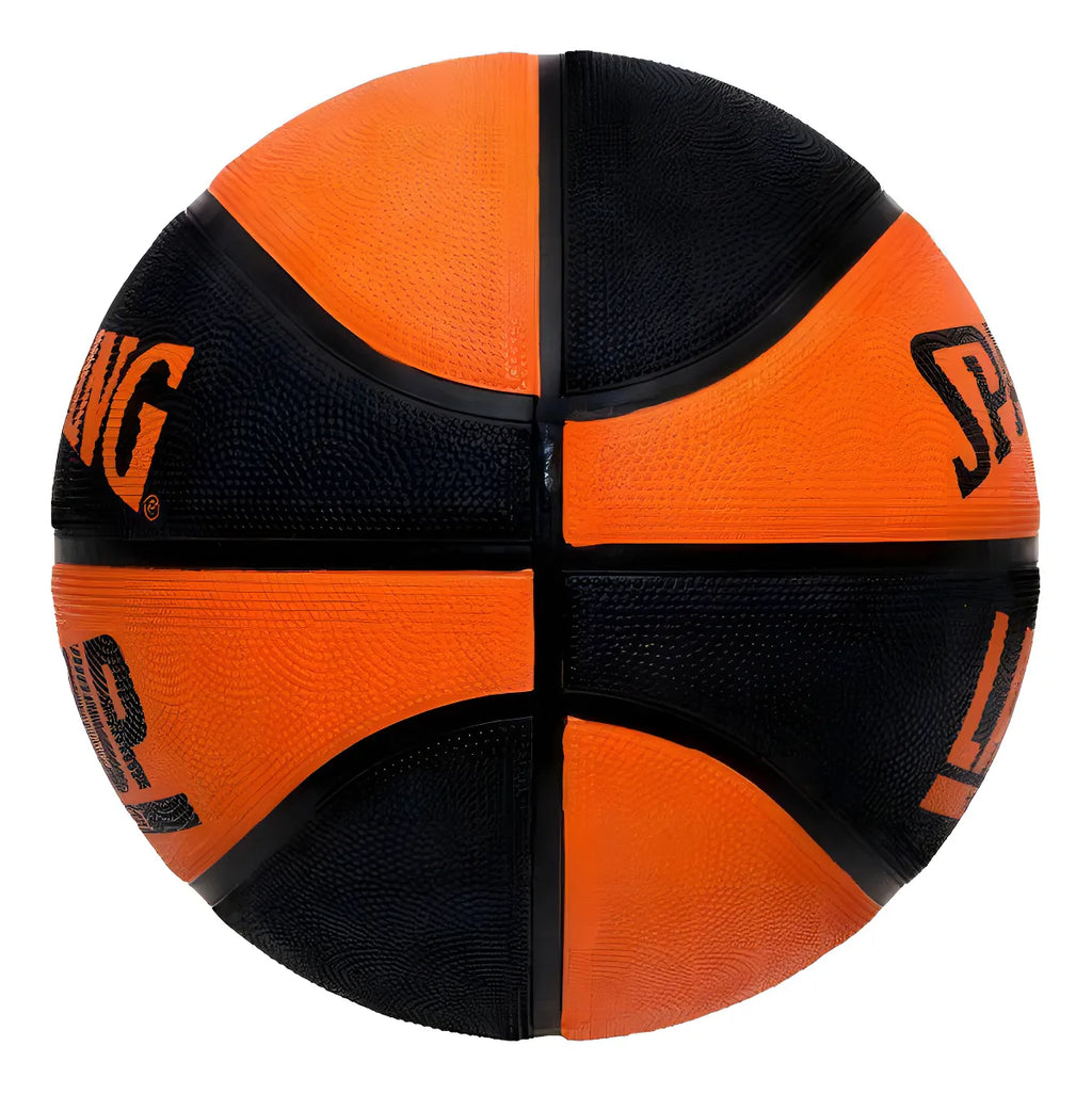 Bola De Basquete Spalding Lay Up Tamanho 7 Preto e Laranja