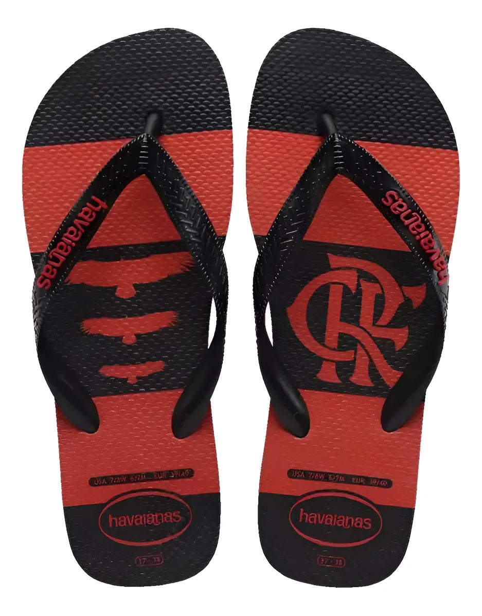 Chinelo Havaianas Flamengo Top Times Futebol Original
