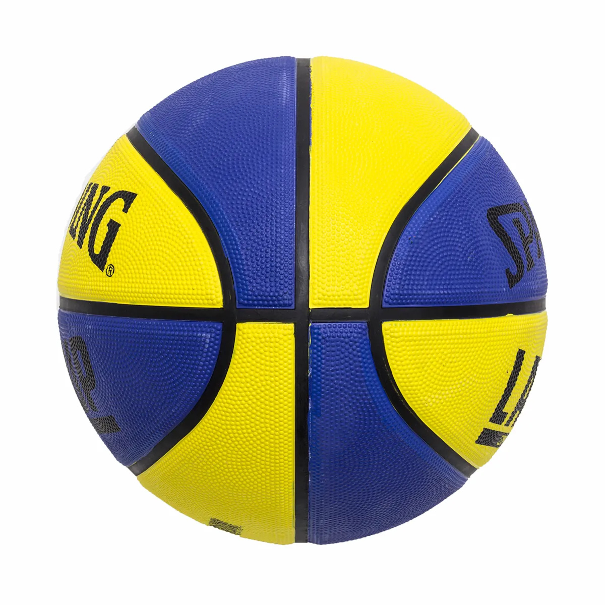 Bola De Basquete Spalding Lay Up Tamanho 7 - Amarelo e Azul