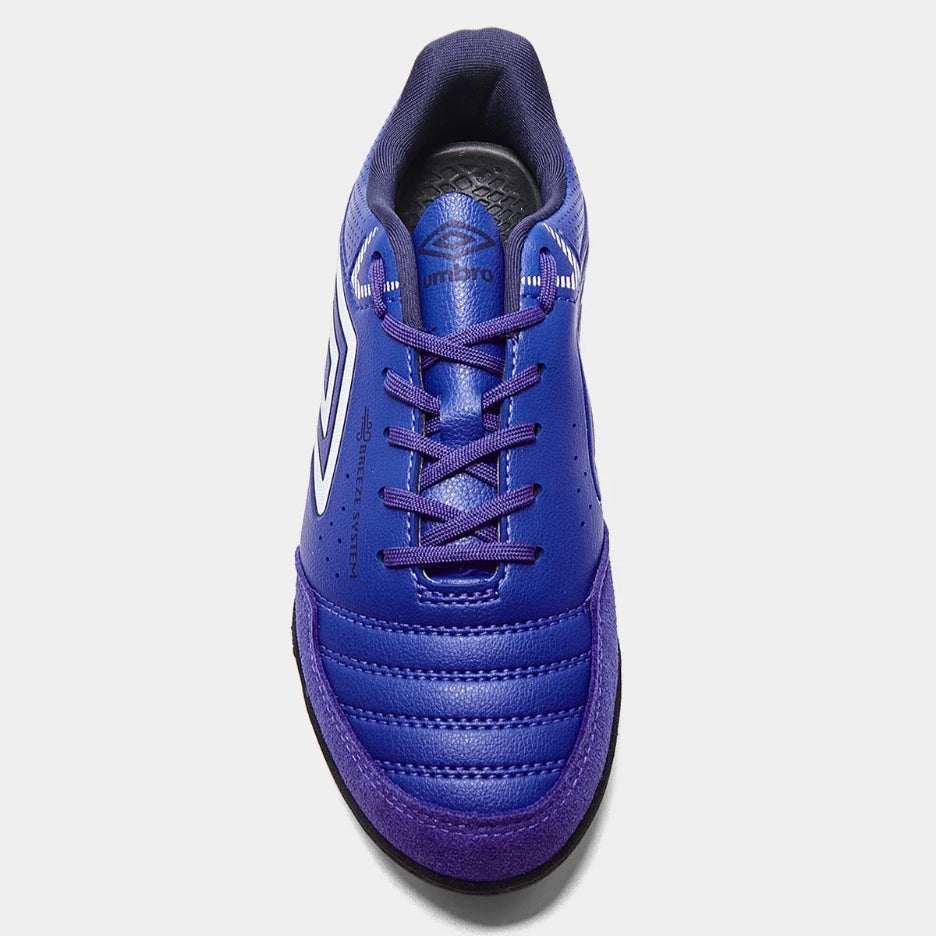 Chuteira Society Umbro X-comfort Royal Branco Marinho
