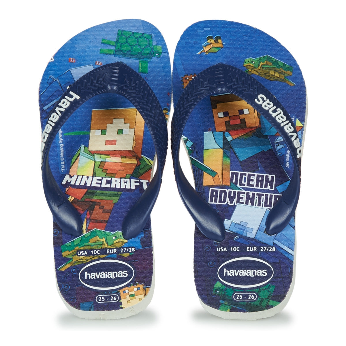 Chinelo Havaianas Minecraft Aventura Marítima(27/28) Oficial