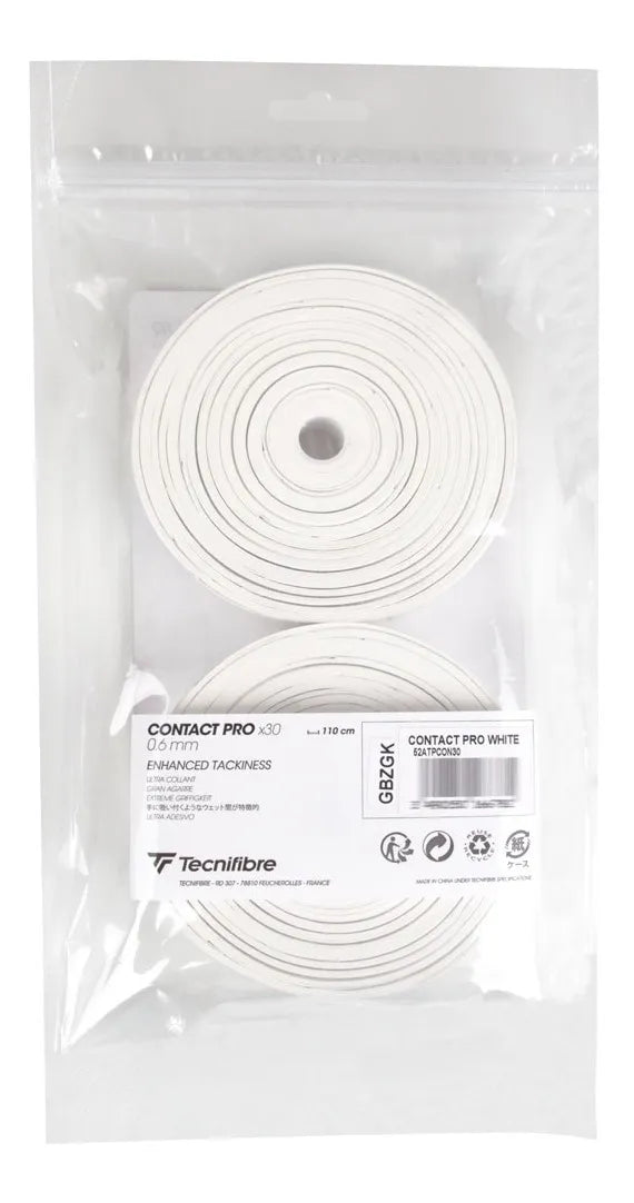 Overgrip Tecnifibre Rolo Com X30 Contact Pro 0.6mm Oferta