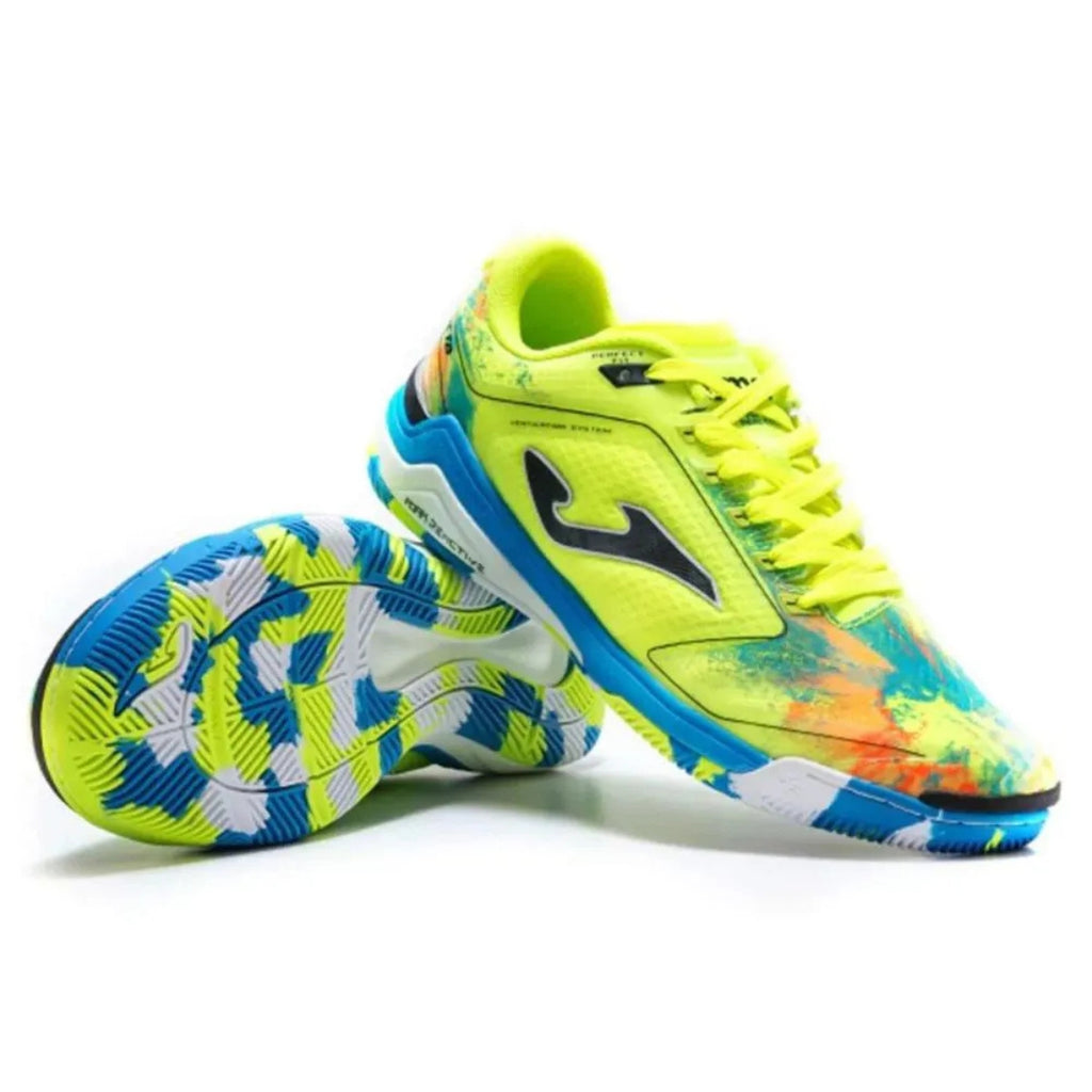 Chuteira Futsal Joma Invicto Indoor - Amarelo Fluor - Tam 41