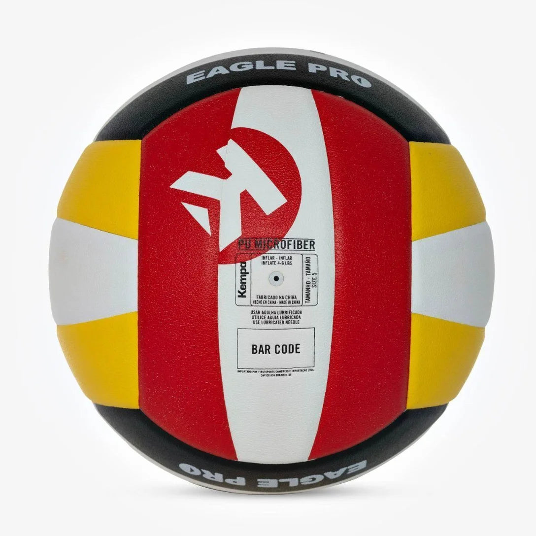 Bola de Vôlei Kempa Eagle Pro - Preto e Branco - Lançamento