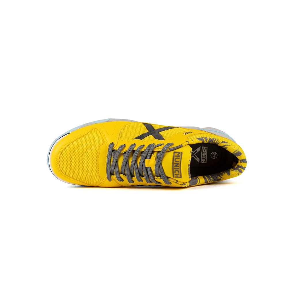 Chuteira de Futsal Munich One 73 SS25 Amarelo Profissional