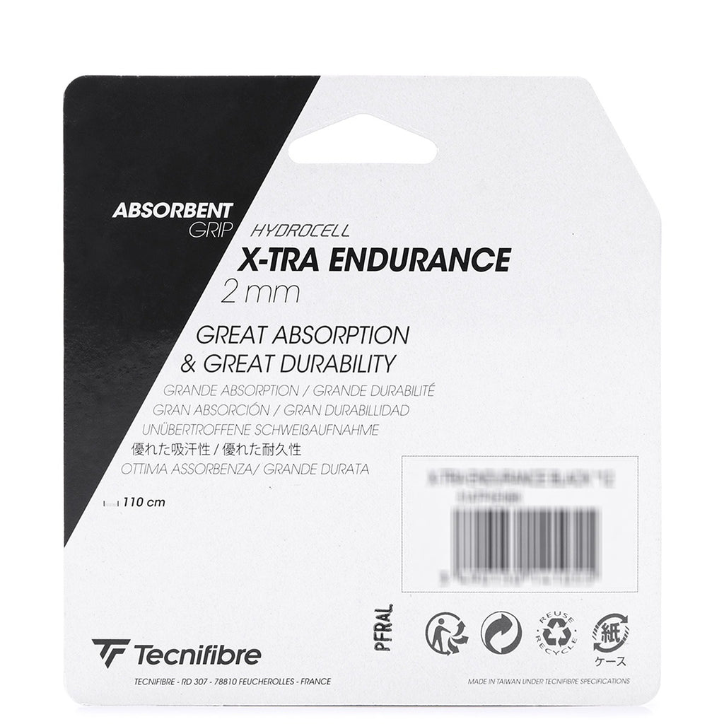 Cushion Grip TecniFibre X-Tra Endurance Preto - 2.0mm