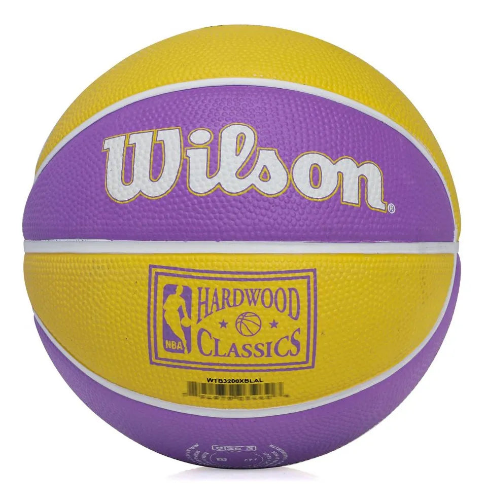 Mini Bola De Basquete Wilson Tam 3 Nba Team Retro La Lakers