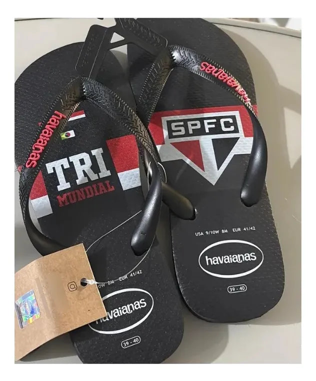 Chinelo Havaianas Sao Paulo Top Times Futebol Original