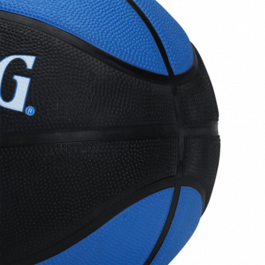 Bola De Basquete Spalding Force - Borracha - Preto/azul