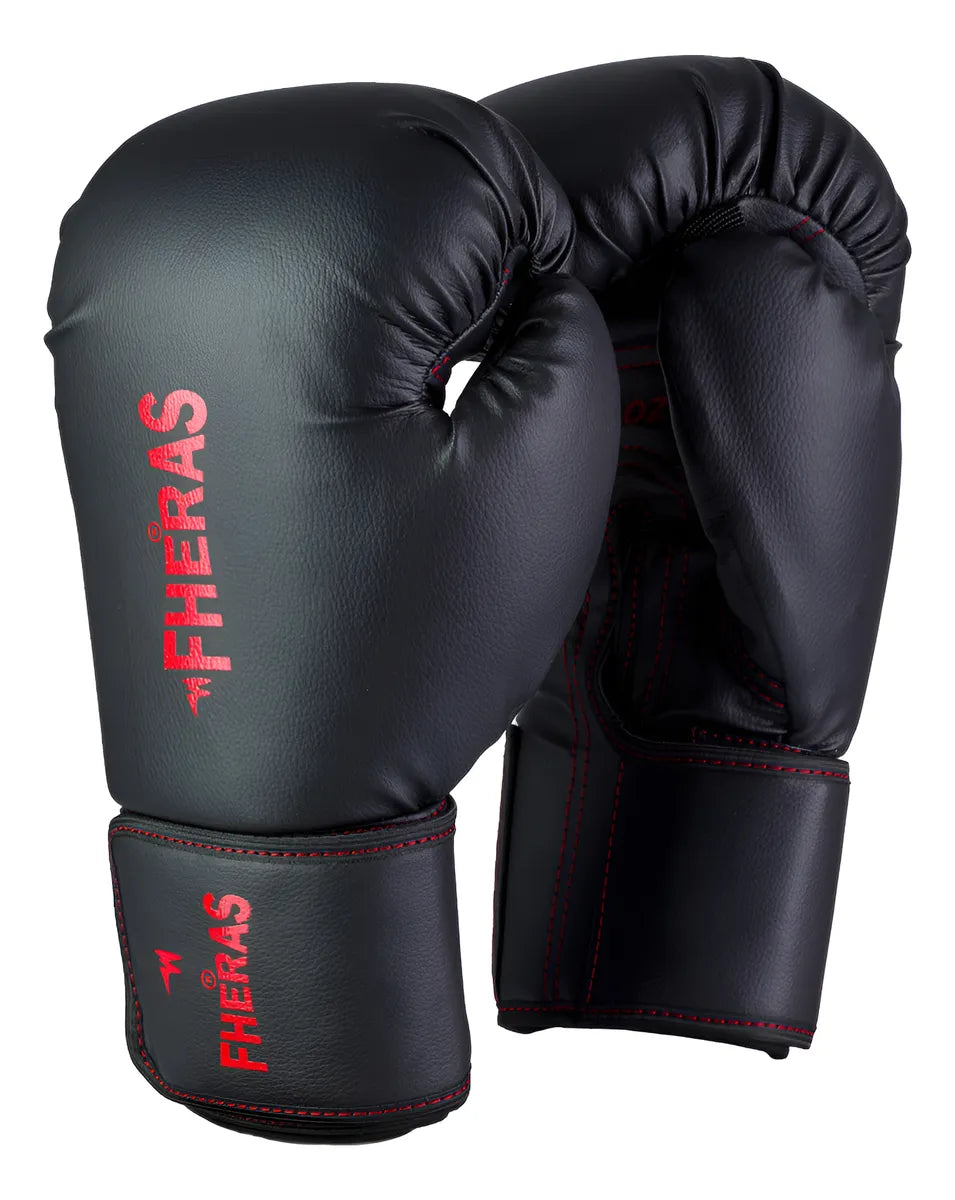 Luva Boxe Muay Thai Kickboxing Profissional Fheras Pro Black