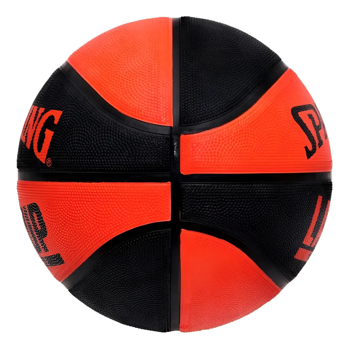 Bola De Basquete Spalding Lay Up Tamanho 7 Preto e Laranja