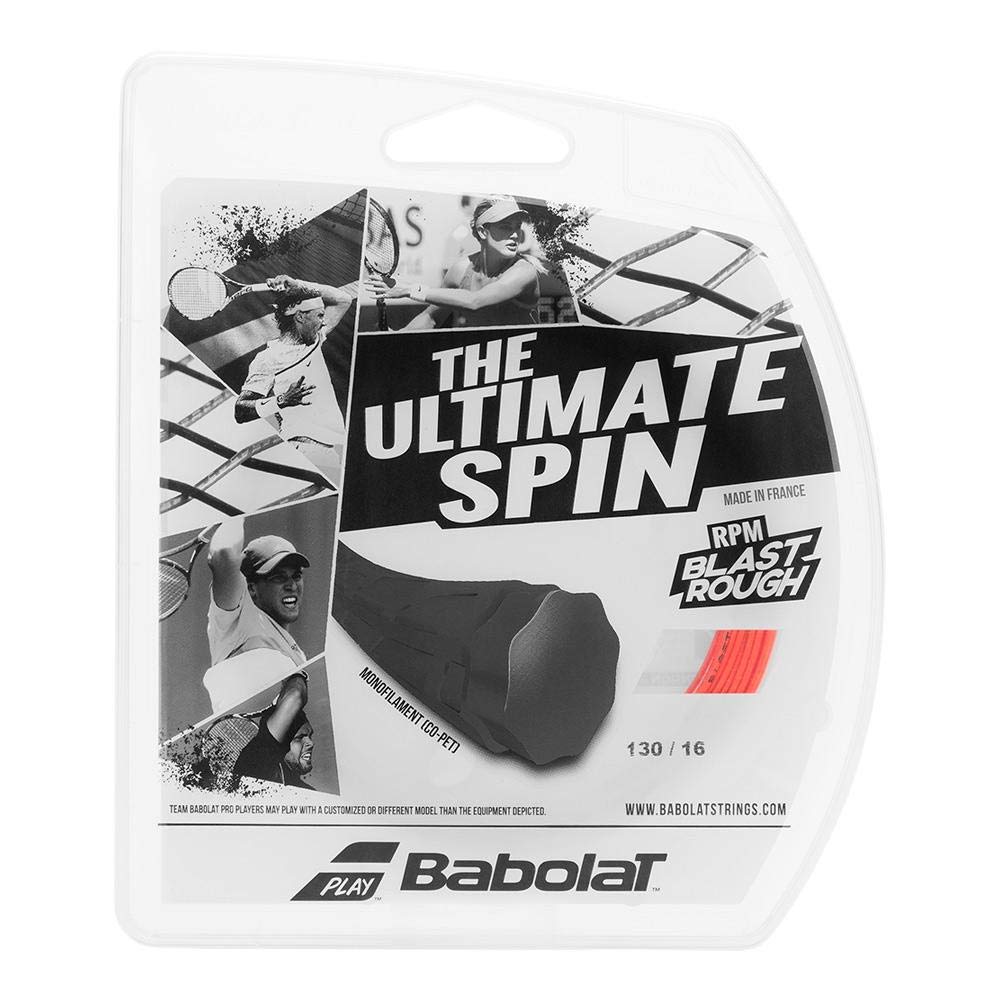 Babolat Unissex - Conjunto de cordas ásperas RPM adulto 12 m corda amarela tênis 1,30