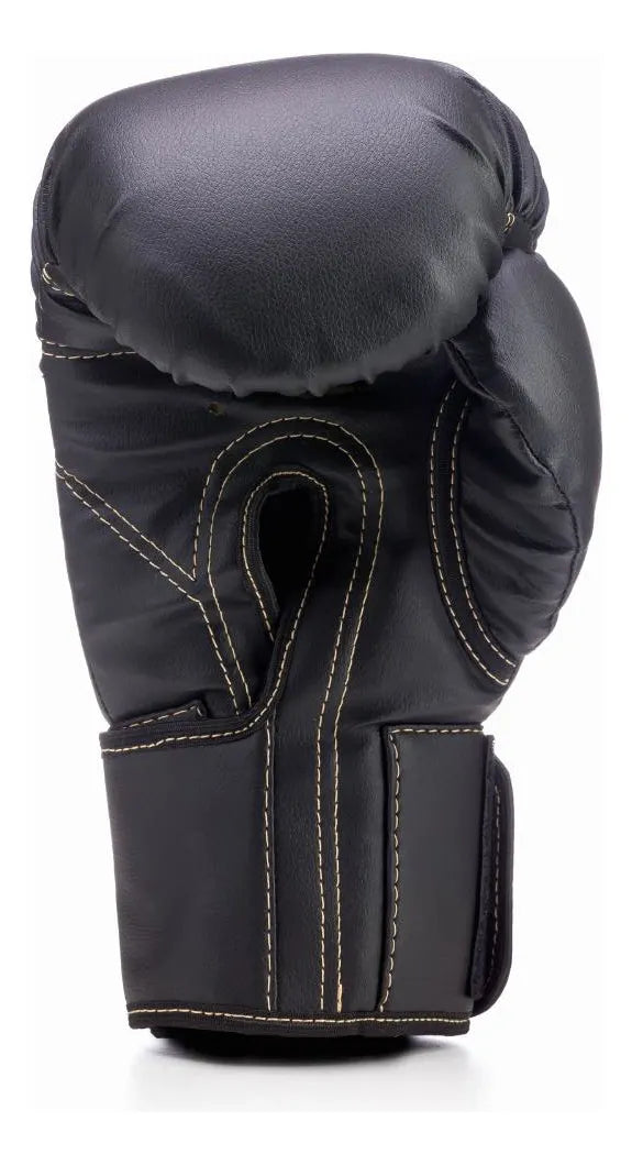 Luva Boxe Muay Thai Kickboxing Profissional Fheras Pro Black