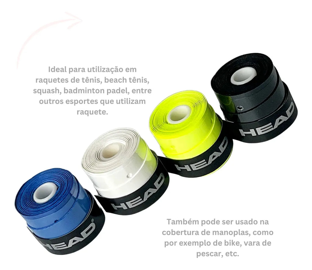 4 Overgrips Xtremesoft Perfurado Tackiness Sweat Absortion