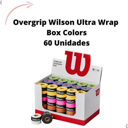 Comfort Overgrip Box Wilson Beachtennis Tênis Padel 60 Grips