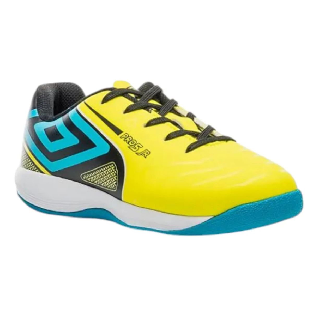 Chuteira Futsal Juvenil Umbro Pro 5 Vrd/Lim/Pto - Tamanho 29