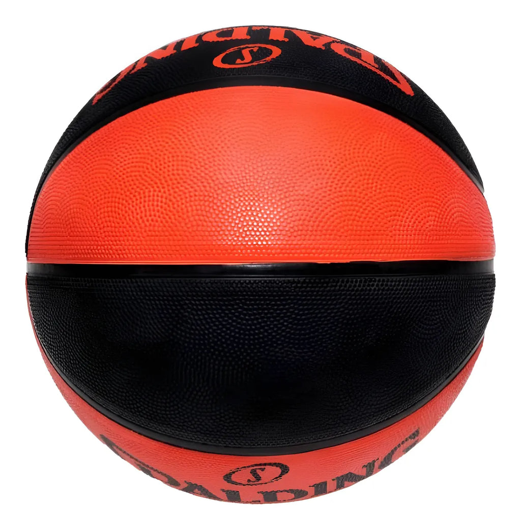 Bola De Basquete Spalding Lay Up Tamanho 7 Preto e Laranja