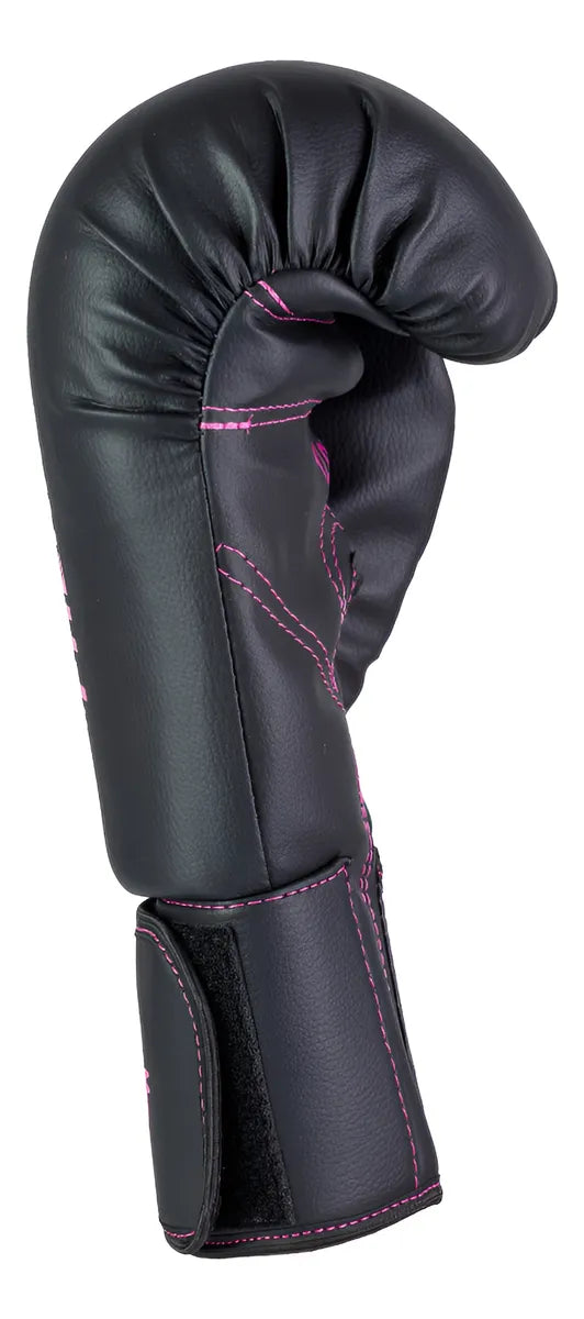 Luva Boxe Muay Thai Kickboxing Profissional Fheras Pro Black