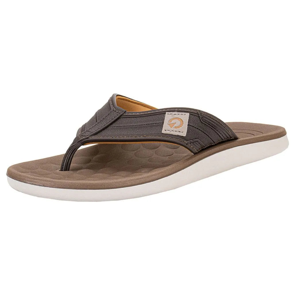 Chinelo de Dedo Cartago Sintra - Cinza e Marrom