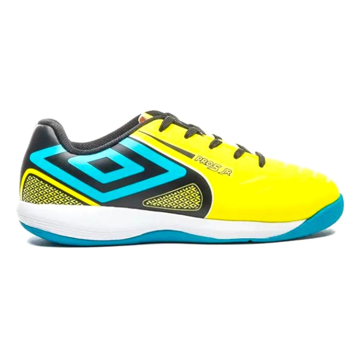 Chuteira Futsal Juvenil Umbro Pro 5 Vrd/Lim/Pto - Tamanho 29
