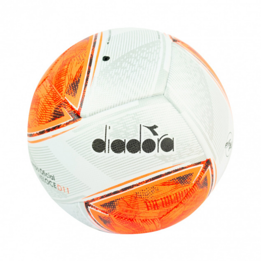 Bola Campo Diadora Veloce D11 Cor Branco/preto/vermelho