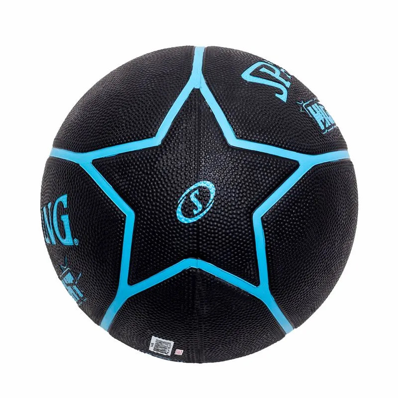 Bola de Basquete Spalding Highlight - Cor Preto e Azul