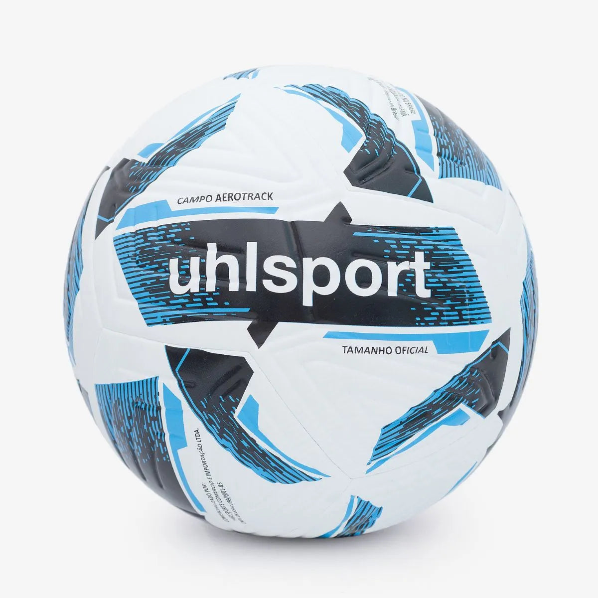 Bola De Futebol Campo Uhlsport Aerotrack - Branco E Azul