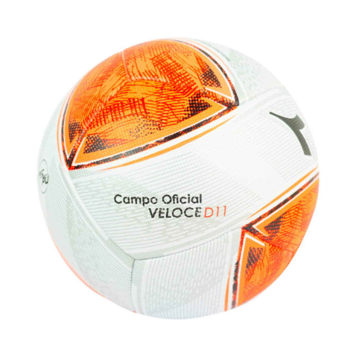 Bola Campo Diadora Veloce D11 Cor Branco/preto/vermelho