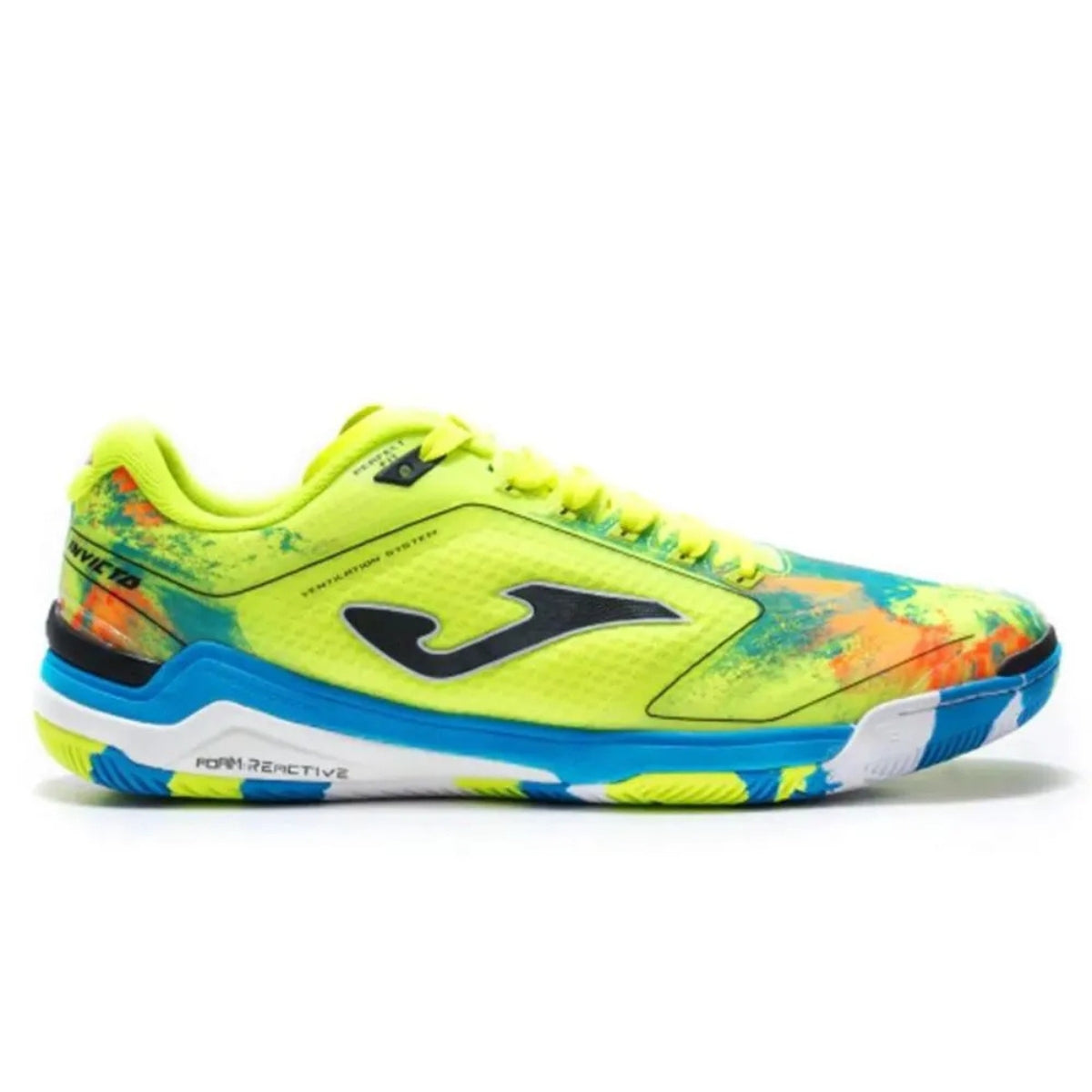 Chuteira Futsal Joma Invicto Indoor - Amarelo Fluor - Tam 41
