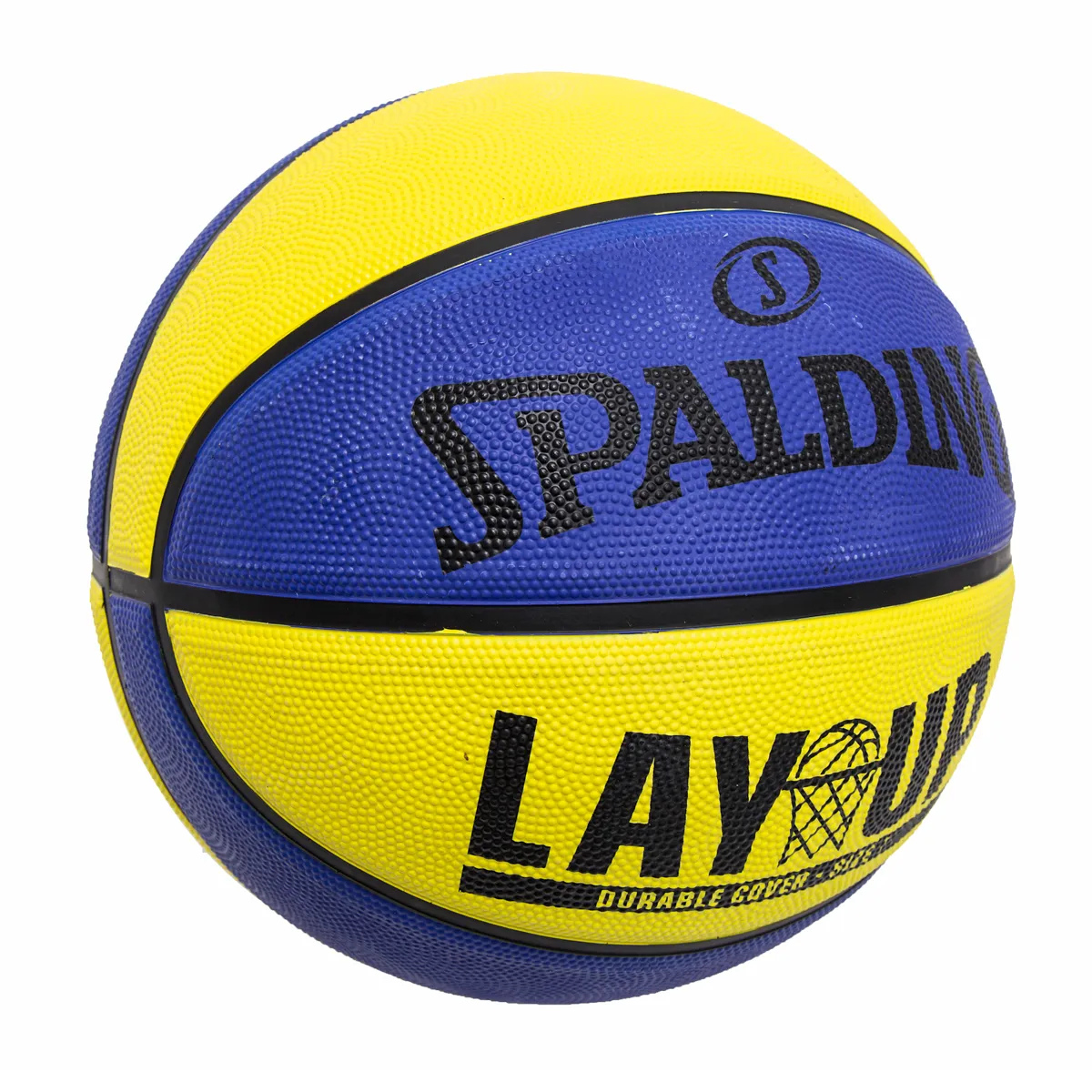 Bola De Basquete Spalding Lay Up Tamanho 7 - Amarelo e Azul