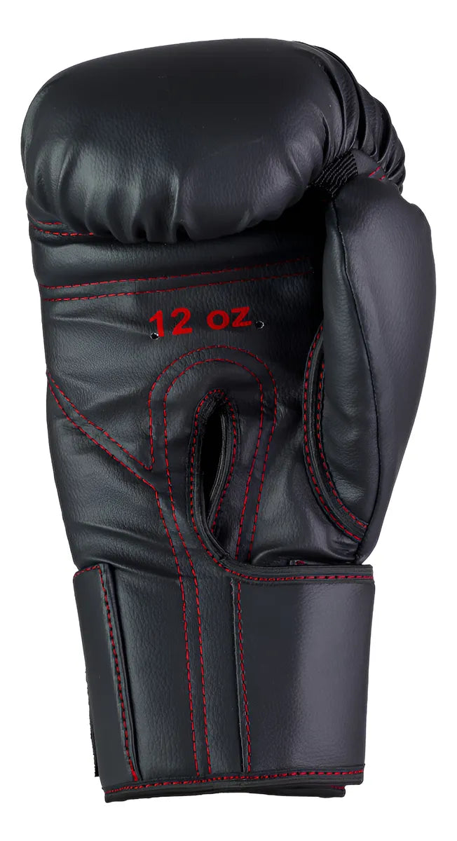 Luva Boxe Muay Thai Kickboxing Profissional Fheras Pro Black