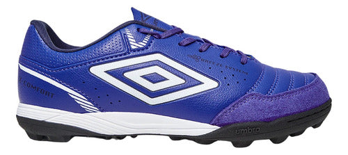 Chuteira Society Umbro X-comfort Royal Branco Marinho