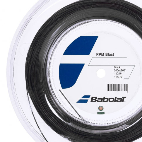 Corda Babolat Rpm Blast 1.20mm Preta Rolo Com 200 Metros