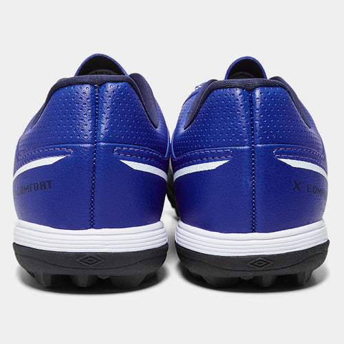 Chuteira Society Umbro X-comfort Royal Branco Marinho