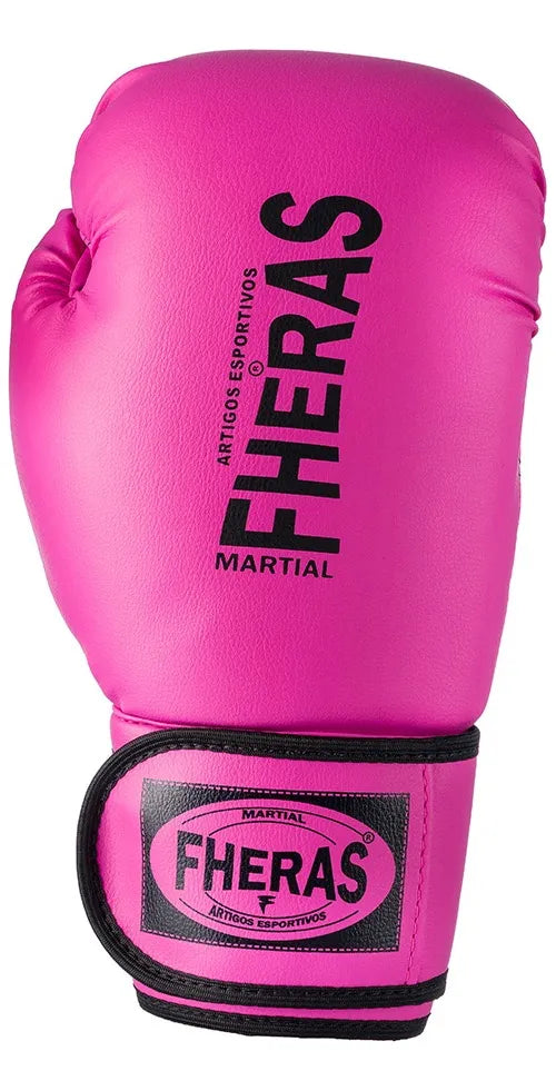 Luva Fheras Profissional Boxe Muay Thai Kickboxing Promoção