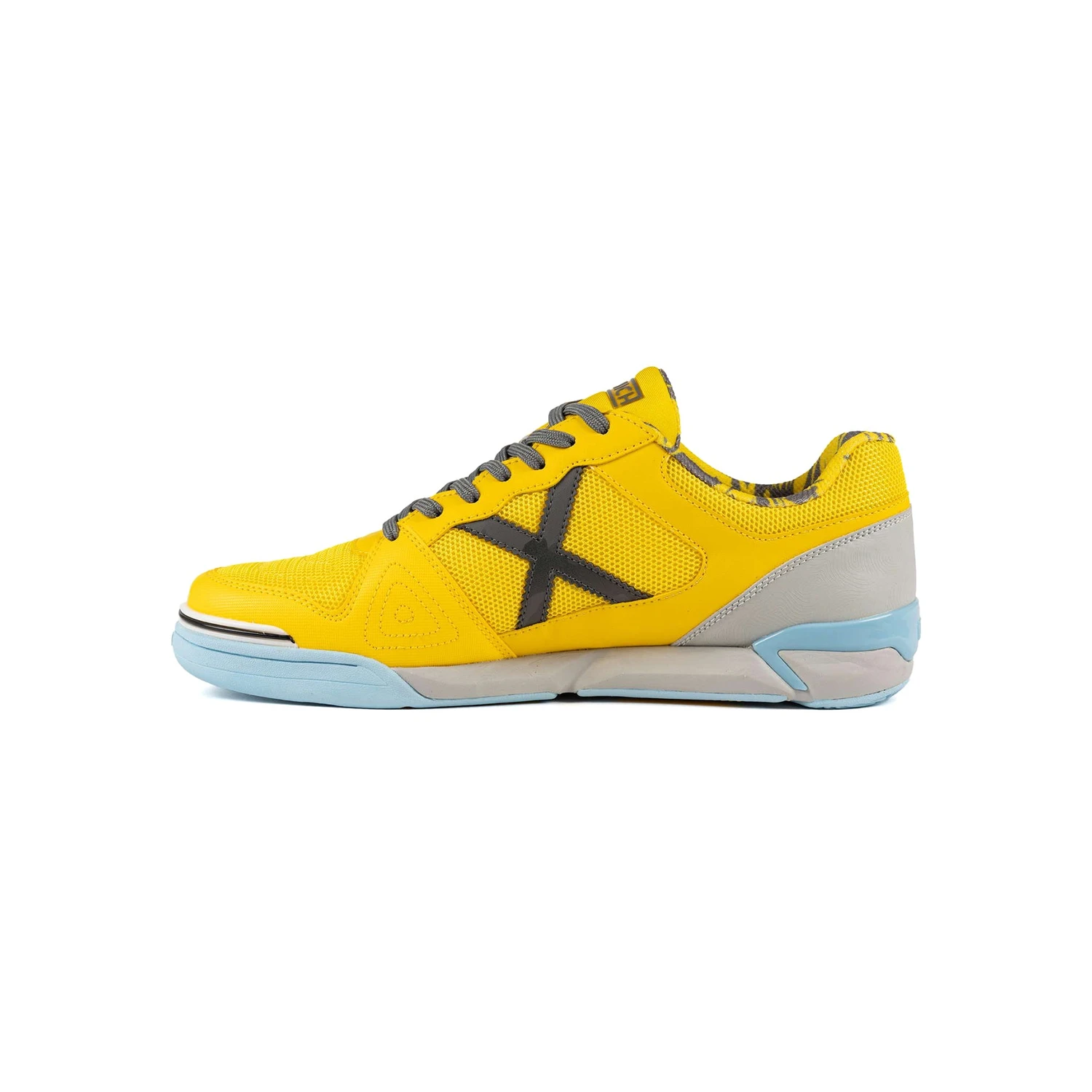 Chuteira de Futsal Munich One 73 SS25 Amarelo Profissional
