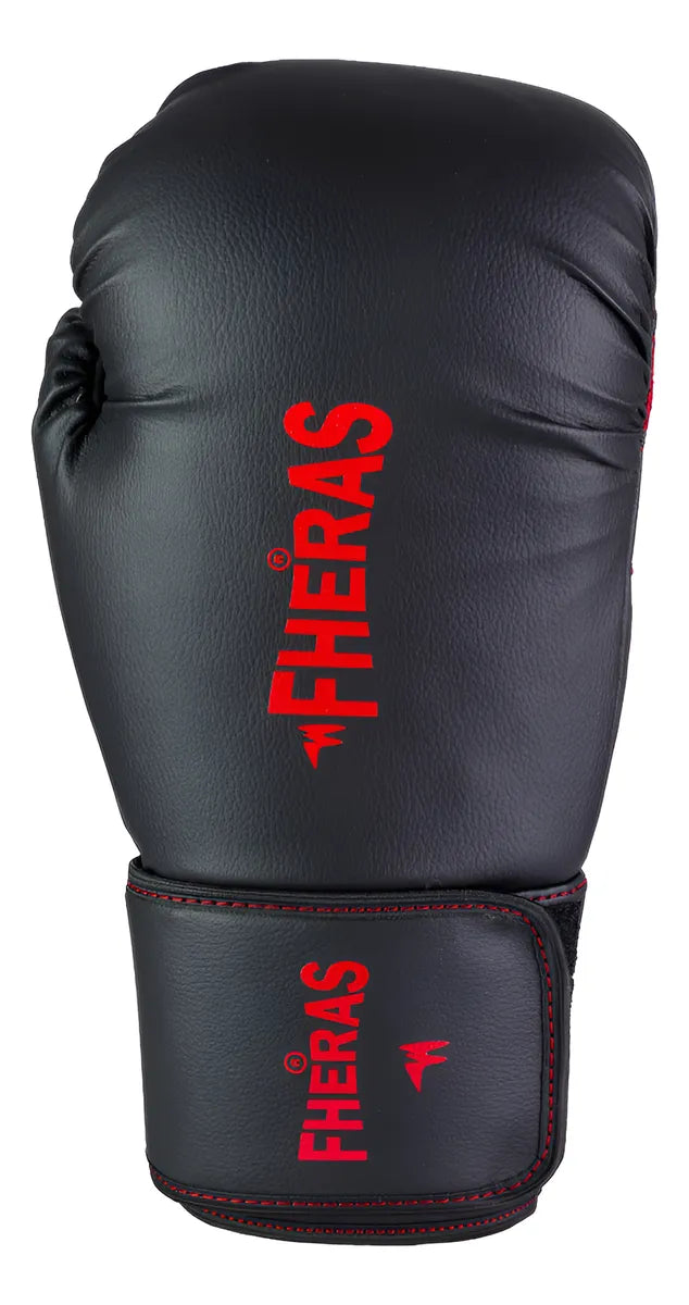 Luva Boxe Muay Thai Kickboxing Profissional Fheras Pro Black