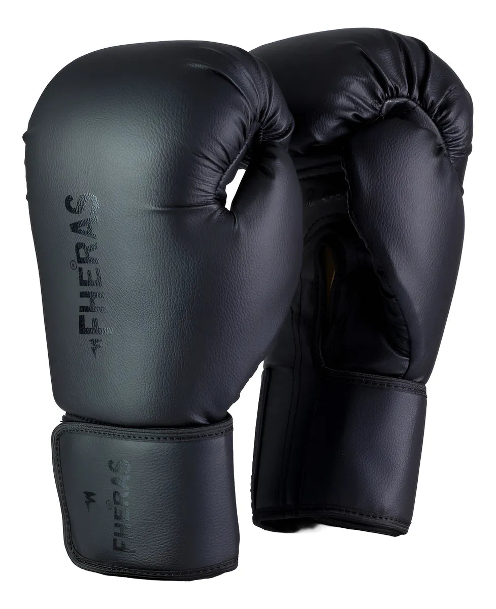 Luva Boxe Muay Thai Kickboxing Profissional Fheras Pro Black