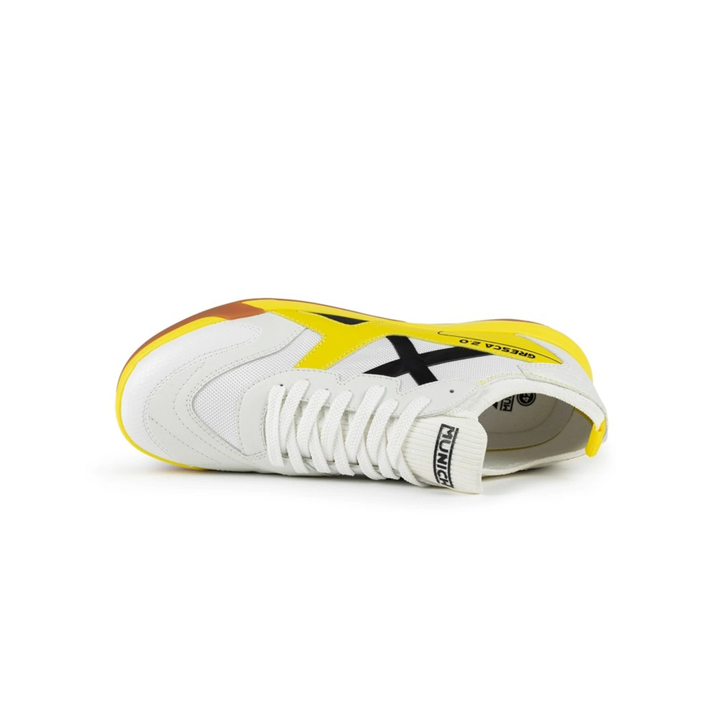 Chuteira de Futsal Munich GRESCA 2.0 Branco Profissional